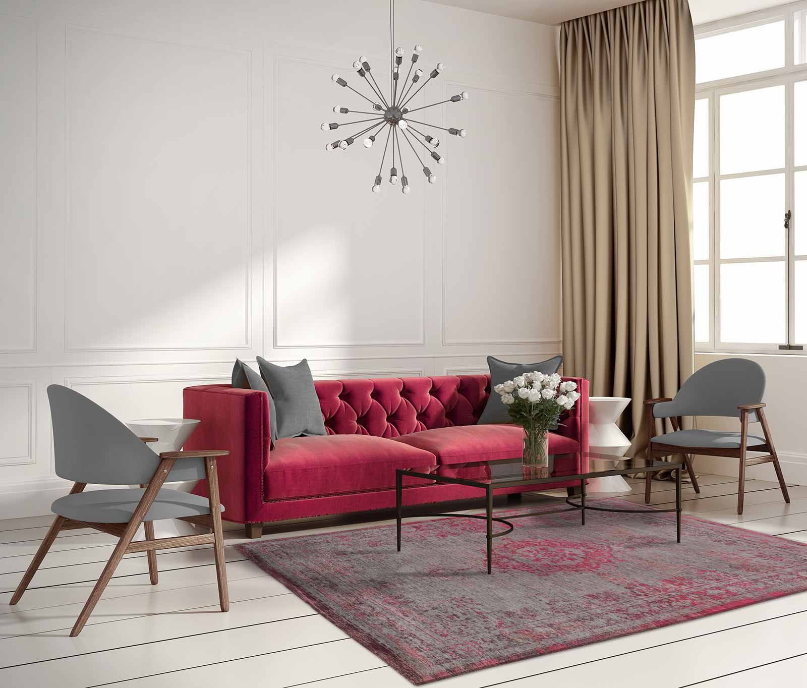 alfombras Louis De Poortere LX8261 Fading World Medaillon Pink Flash interior 2