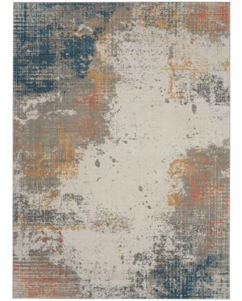 Nourison alfombra Rustic Textures RUS13 GRYBL GREY BLUE 8x11 099446799210