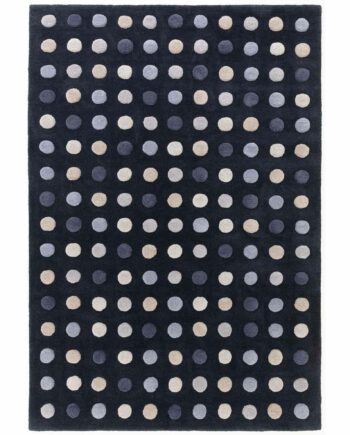 Asiatic alfombra Dotty Navy N
